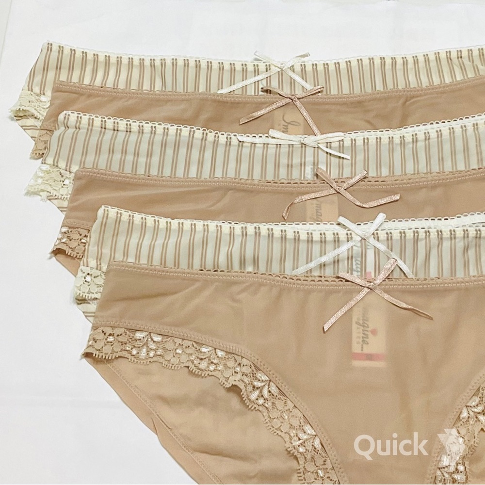New Stripe Low-Rise Bikinis - 6 pcs set
